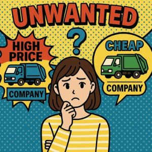 不用品回収　安い業者と高い業者がいる