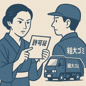 不用品回収業者の許可を確認する
