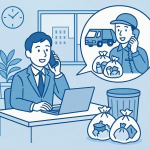事業系一般廃棄物、不用品回収業者に依頼