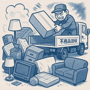 悪徳不用品回収業者に注意する