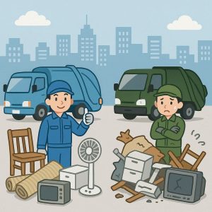不用品回収一括見積もりサイト　業者の質にばらつきがある