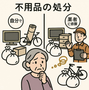 不用品処分 業者に依頼との違い