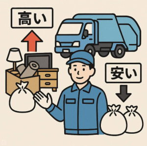 不用品回収 料金の違い