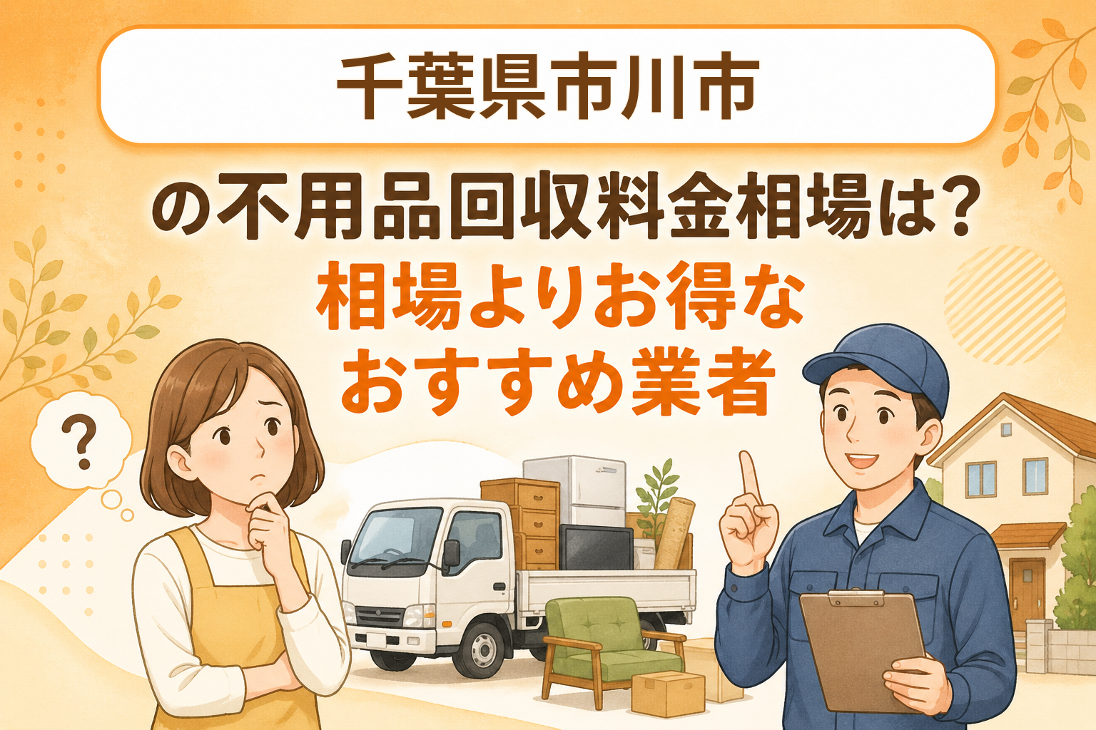 千葉県市川市 不用品回収料金相場 お得なおすすめ業者
