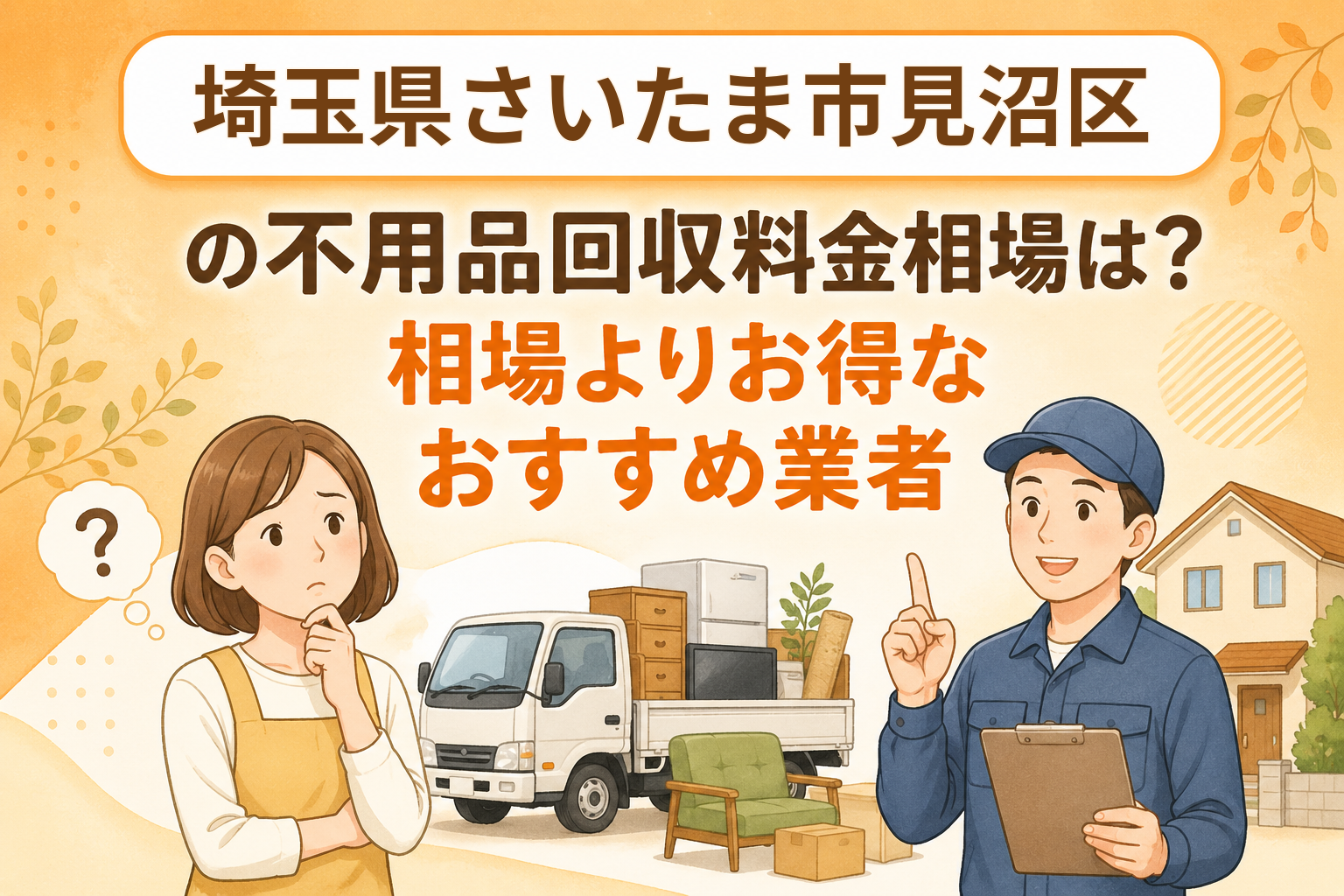 埼玉県さいたま市見沼区 不用品回収料金相場 お得なおすすめ業者
