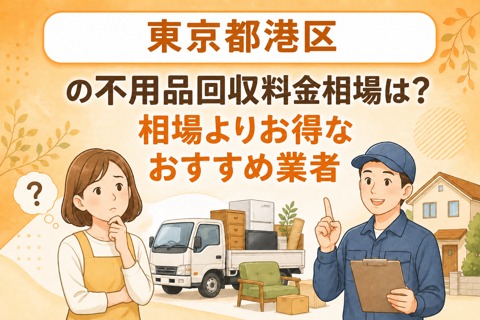 東京都港区 不用品回収料金相場 お得なおすすめ業者
