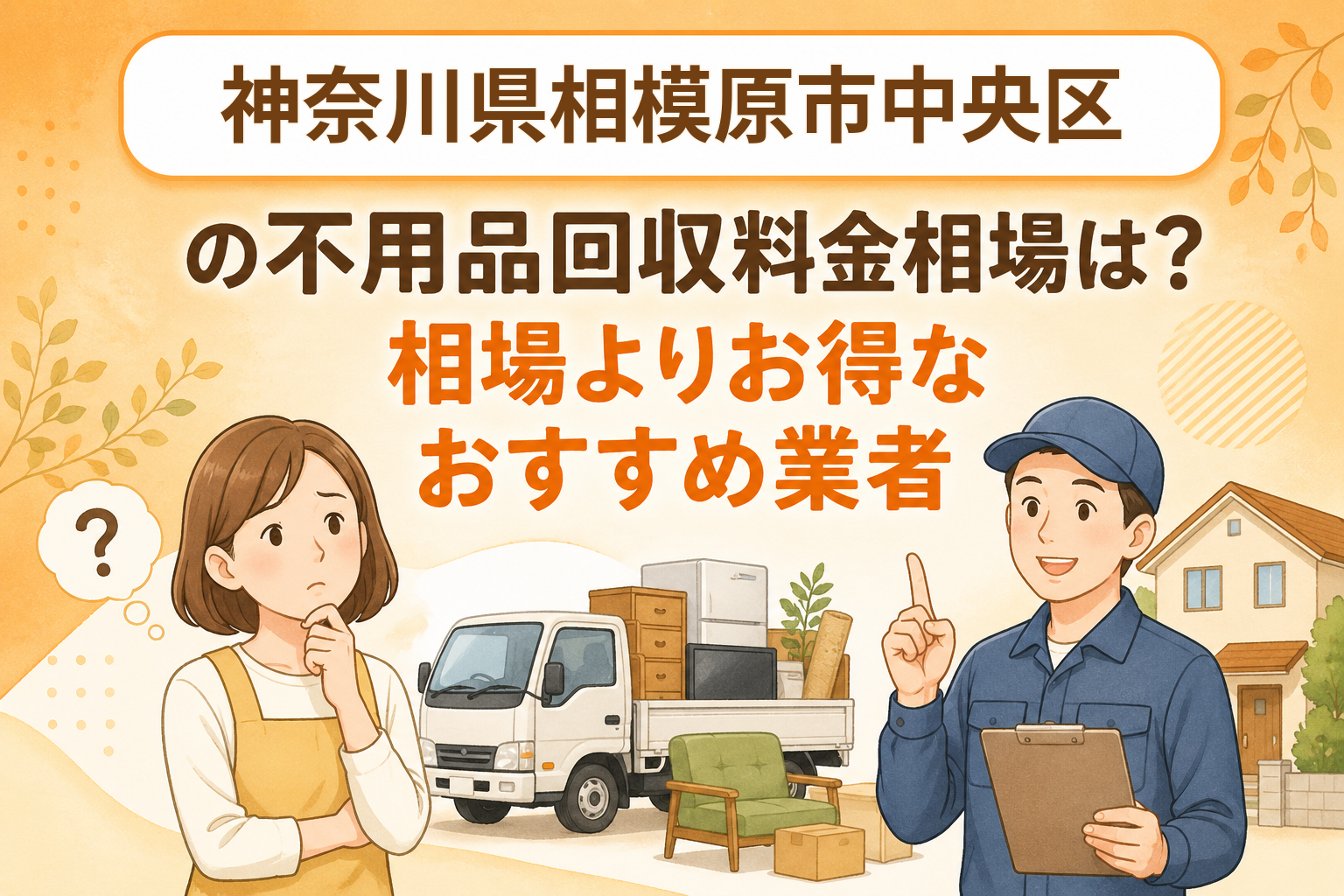 神奈川県相模原市中央区 不用品回収料金相場 お得なおすすめ業者