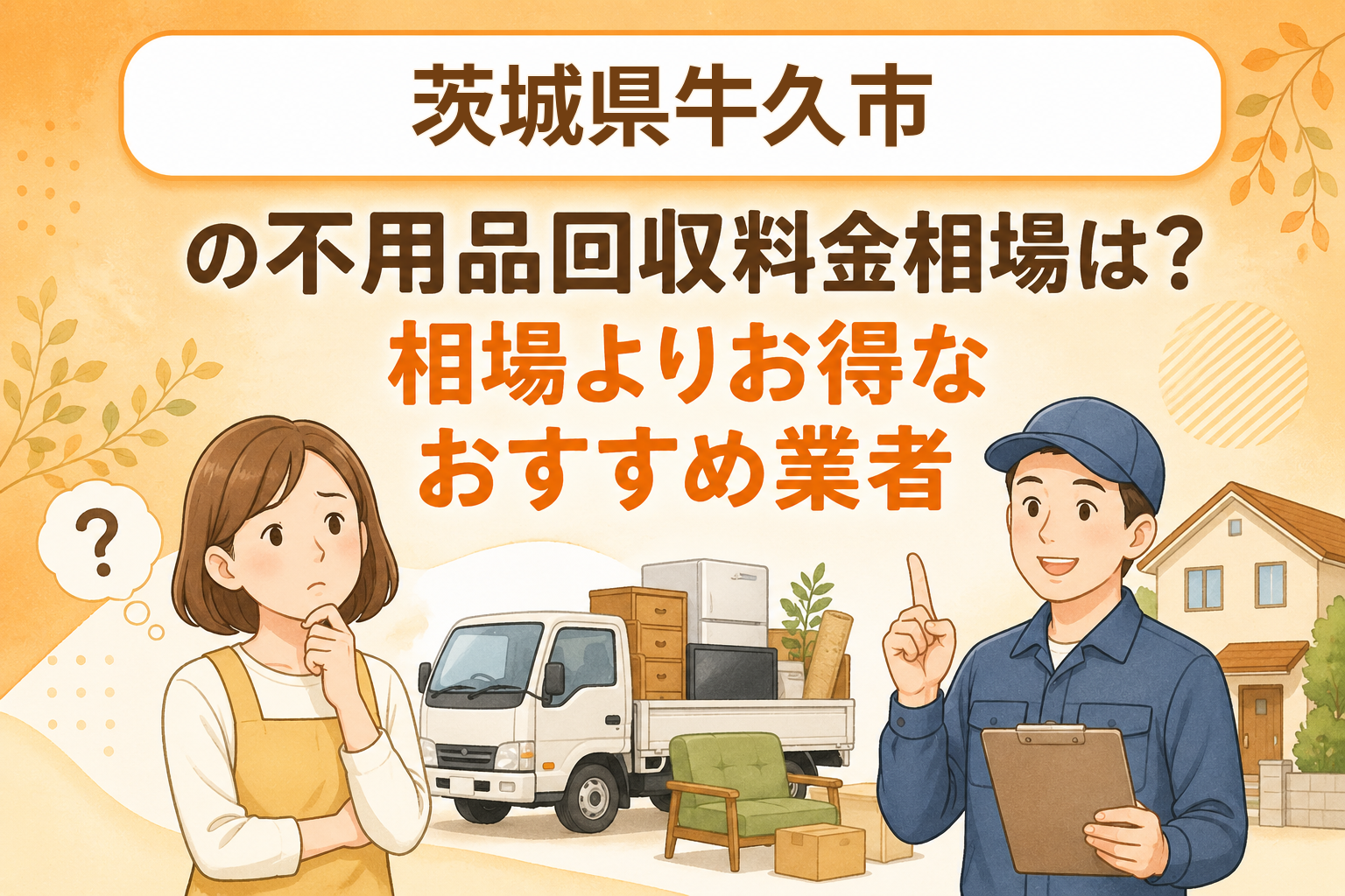 茨城県牛久市 不用品回収料金相場 お得なおすすめ業者